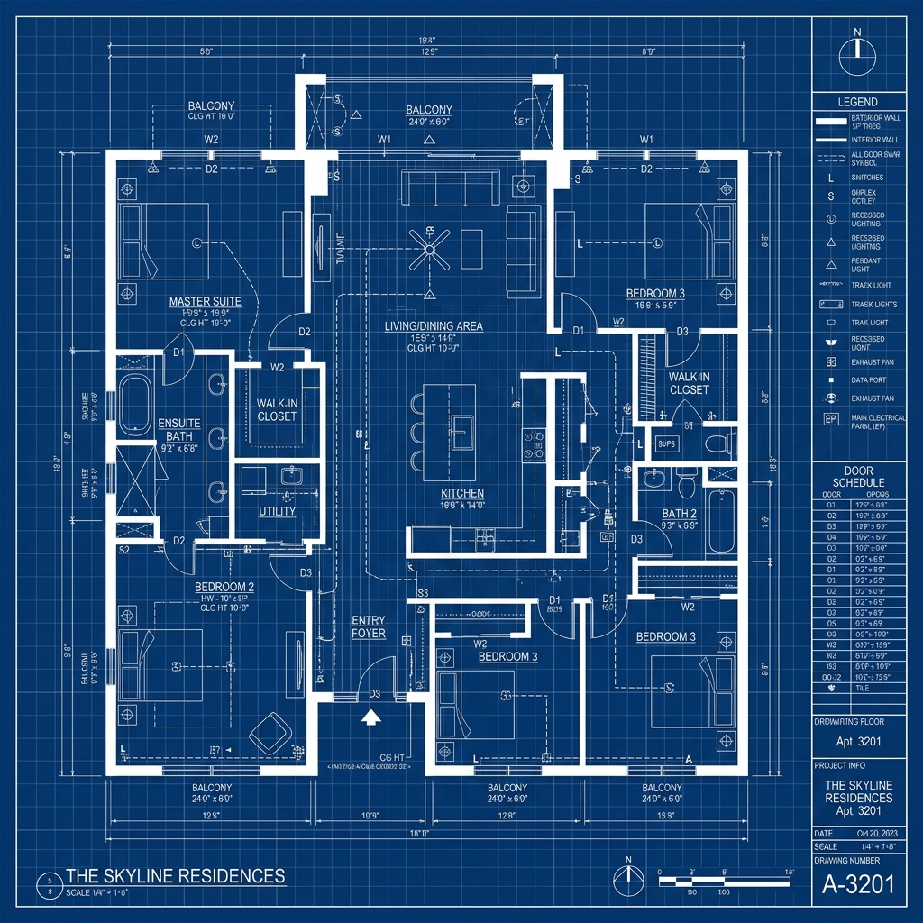 Floor & Electrical Blueprint